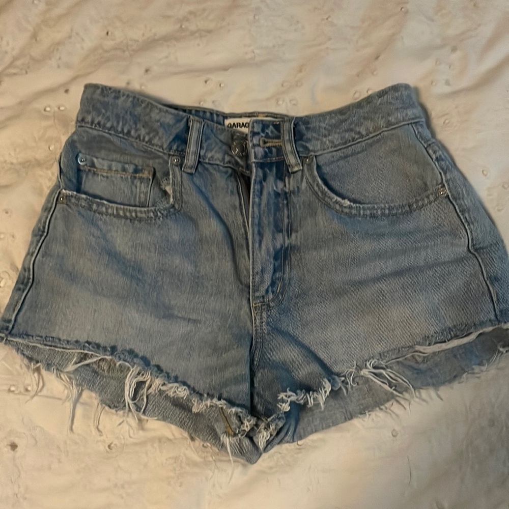 Garage jean shorts